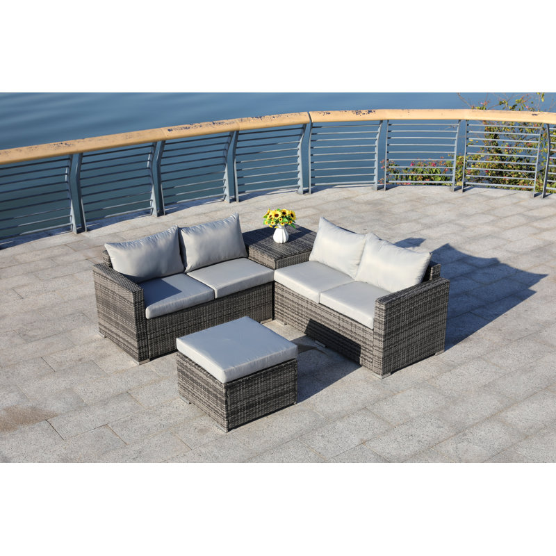 4 - Person Patio Conversation Set with Cushions