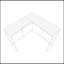 Table d'appoint, console, entrée, étroit, d'angle, salon, chambre à coucher, stratifié blanc, métal blanc, contemporain, moderne-118037998