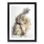 Brown Rabbit in Abstract - Picture Frame Painting Print-55512899-55512903
