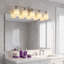 Applique murale moderne de salle de bain en nickel à 5 ​​lumières, 32 pouces, avec abat-jour en verre dépoli blanc laiteux-1083227640-1080949359