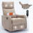 Heat Massage Manual Recliner Chair With Rocker And Swivel In Fabric For Living Room-579777971