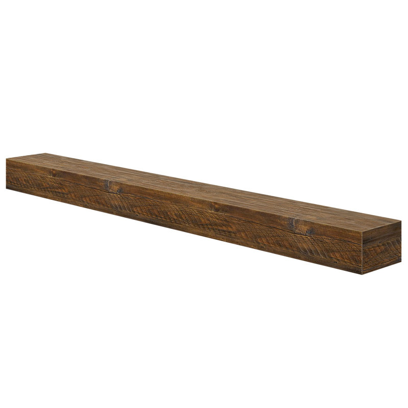 Tablette de cheminée Camden, 72", Bois brun foncé
