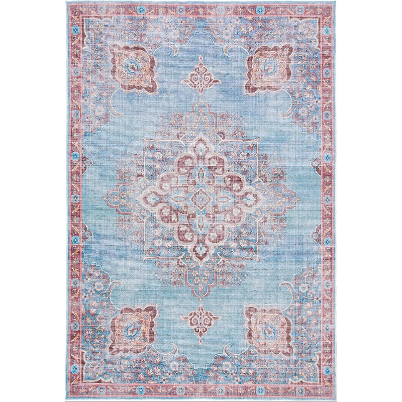 Serapi Performance Machine Washable Oriental Rug, Rectangle 9' x 12'