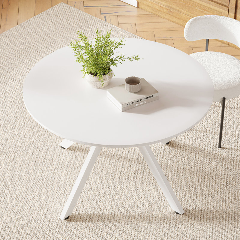 Spacious Wood Dining Tables For 4-6, Modern X-base Design