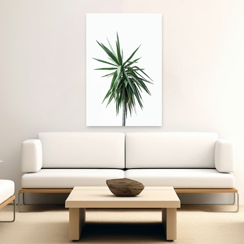 Art contemporain contemporain abstrait palmier, H 60 po x l 40 po
