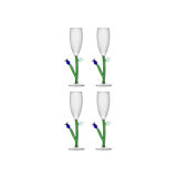 Botanica - Optical Flute Blue Flower 5.4 Oz