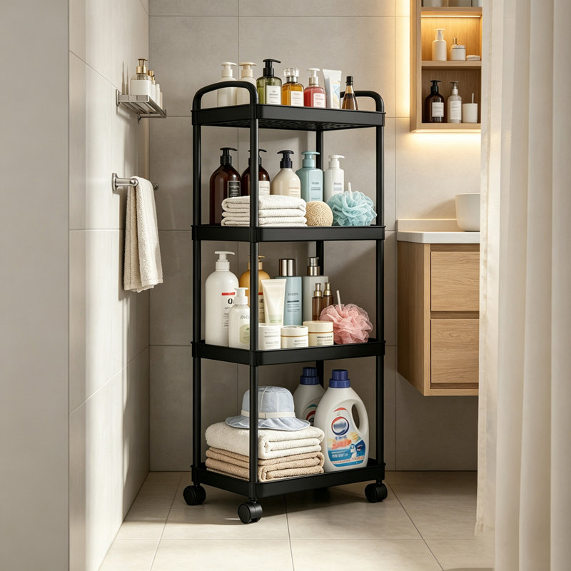 Multi-Purpose Shelving Rolling Cart