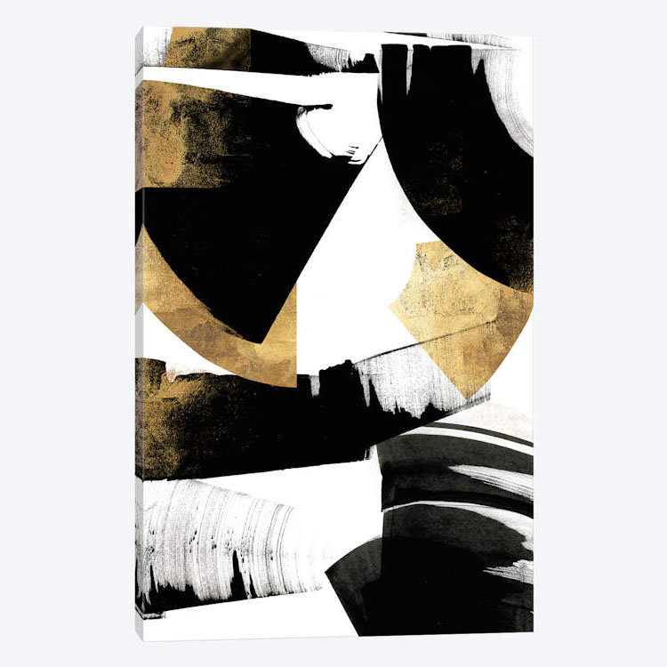 « art déco ii », impression sur toile, H 12 po x l 8 po x P 0,75 po