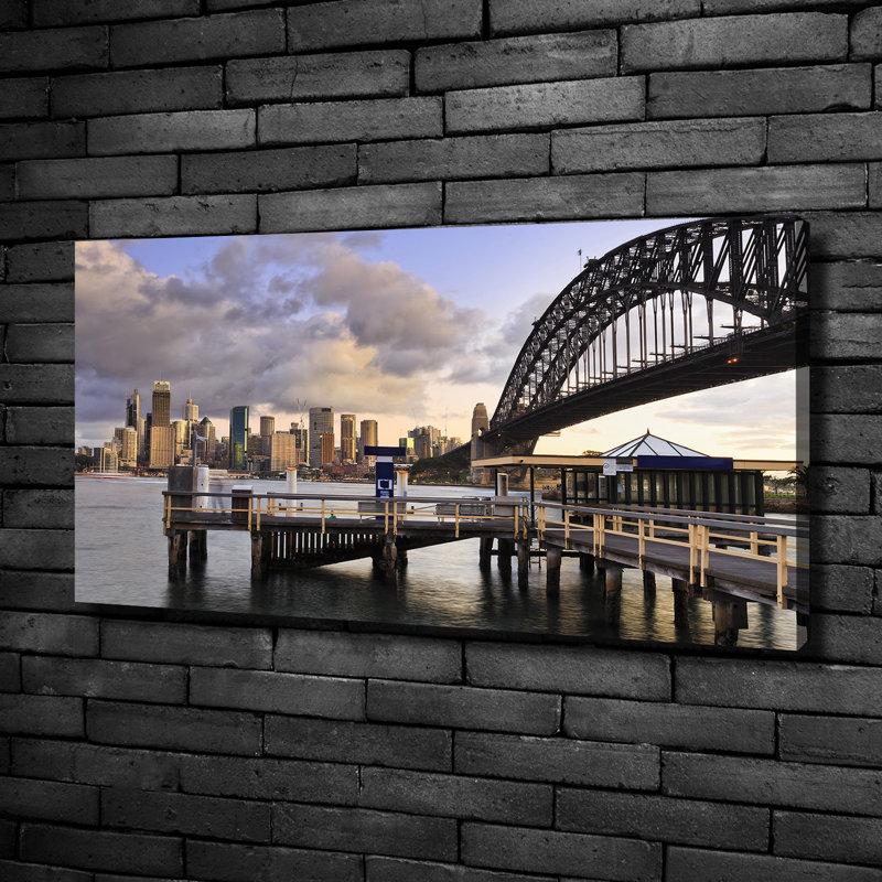 Bridge In Sydney - No Frame Print on Canvas
