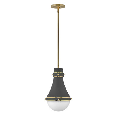 Luminaire suspendu réglable Oliver avec verre opale gravé