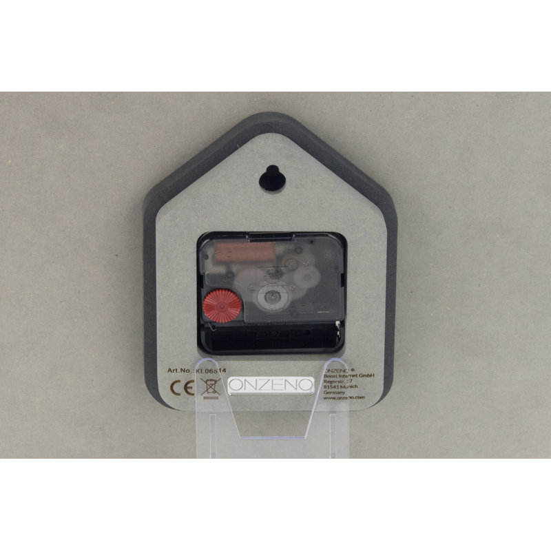 Wood Wall Clock, Grey