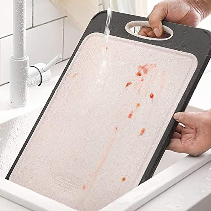 Cutting Board for Kitchen Double Sided 304 Stainless Steel Chopping Board, 27 W cm x 40 L cm