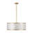 22" 5-Light Capiz Shell Drum Chandelier