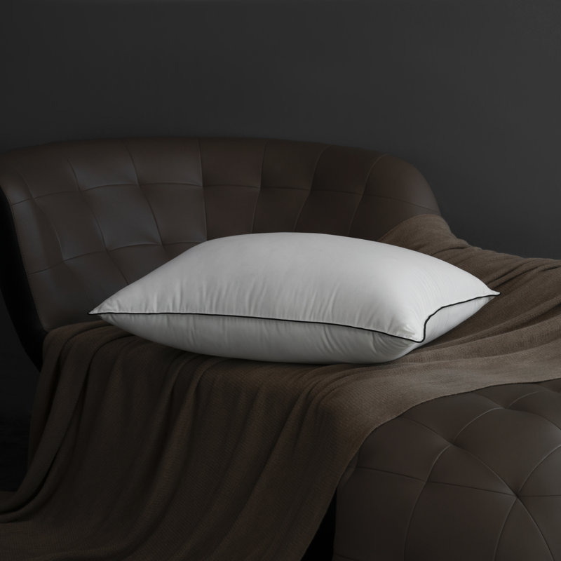 2-Pack Dual Comfort Feather and Down Pillow Set (Q Size) - Hotel-Grade Softness, Supportive & Breathable for All Sleep Styles