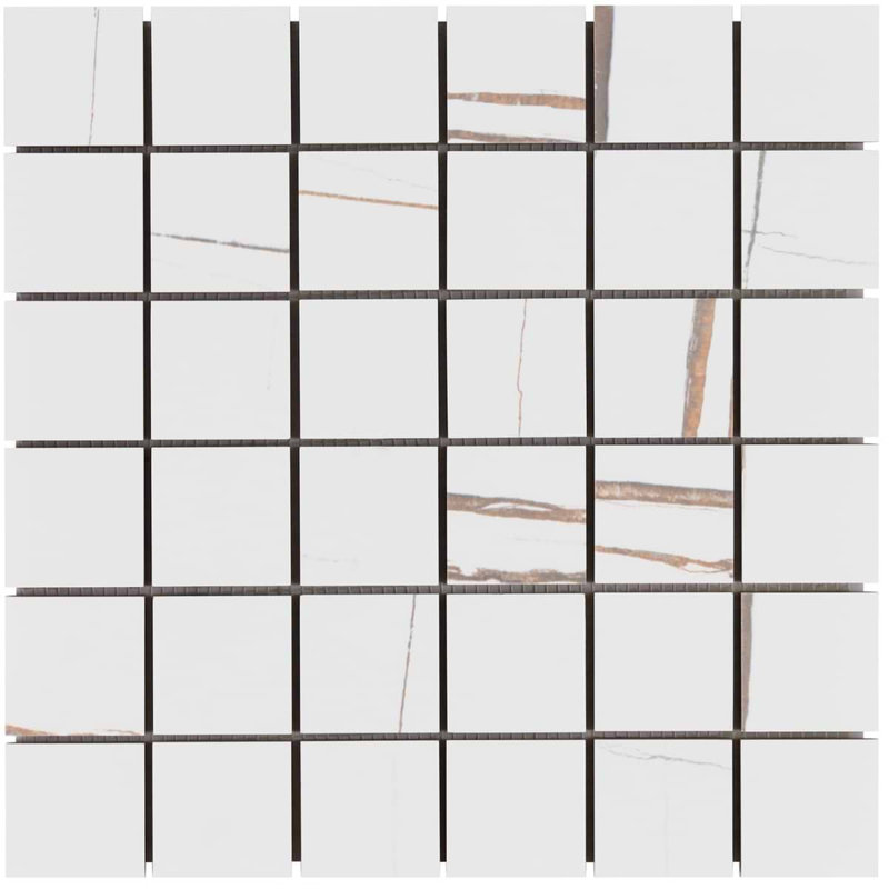 Minera 12x12 Matte Marble Look Mosaic Tile