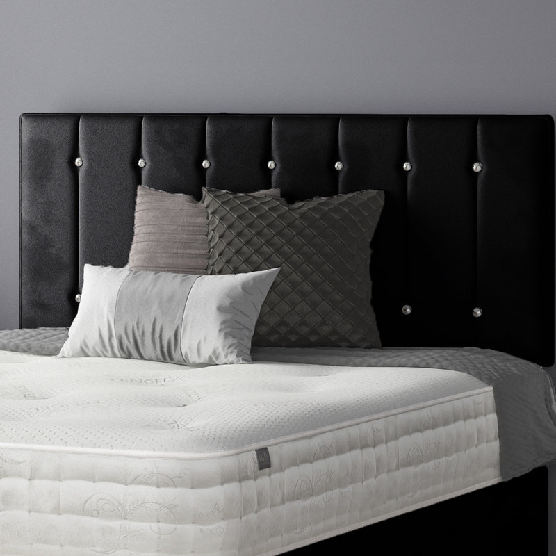 Chiesa Upholstered Headboard, Black, Single (3')