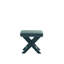 Banc d'appoint rembourré en velours