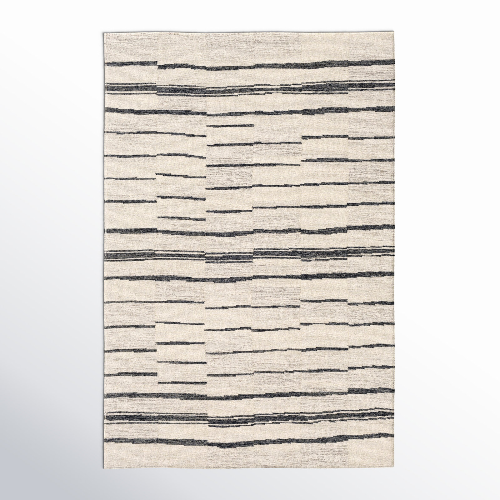 Rune Hand-Tufted Striped Rug, Rectangle 12' x 18'