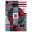 Tapis rouge à motif abstrait Zabala-1298507101