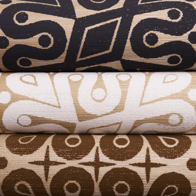 Papier peint Schumacher x Celerie Kemble Borneo, Brun