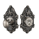 Nostalgic Warehouse Victorian Plate Single Cylinder Deadbolt