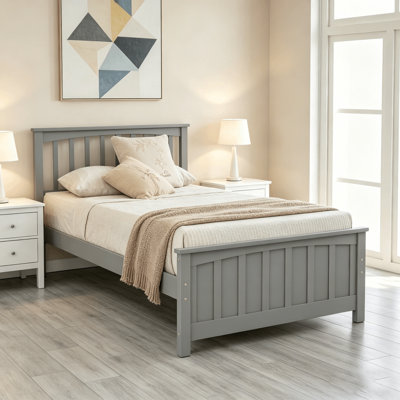 Twin Platform Bed With Headboard
