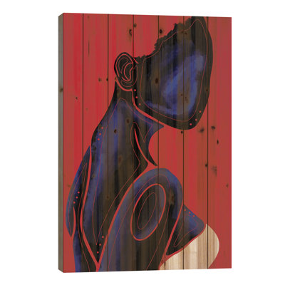«Salman Sapphire» par - Peinture sur bois sans cadre
