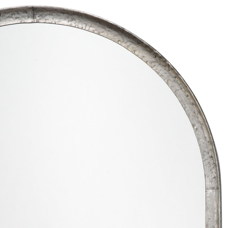 Metal Flat Wall Mirror, Silver