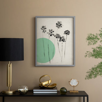 Impression florale vintage encadrée LX III - bois massif
