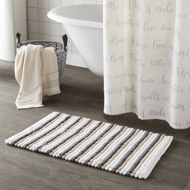 Cristin Bath Rug Latitude Run Color: White