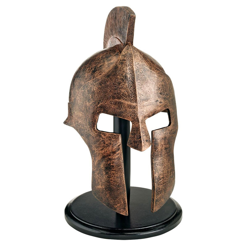 Greek Spartan Helmet Figurines & Sculptures