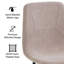 Fabric Upholstered Metal Side Chair in Brown-1483739463-1483739462