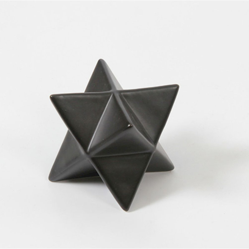 Sculpture hexagonal Stratmoor, Noir, H 3,03 po x l 3,35 po x P 3,35 po