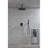 Ceiling Mounted Shower System Combo Set With Handheld And 16"Shower Head