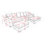 Canapé modulaire modulaire