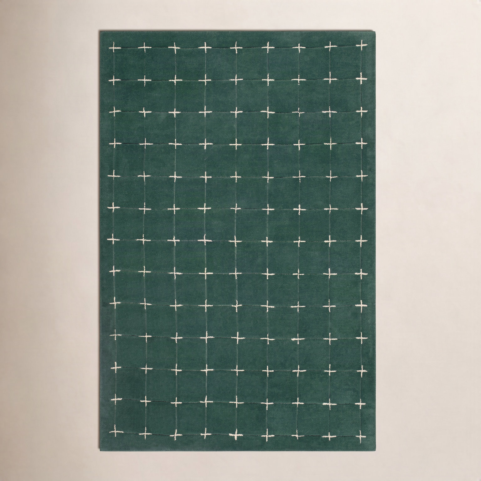 Mallory Hand-Tufted Green Rug, Rectangle 10' x 14'