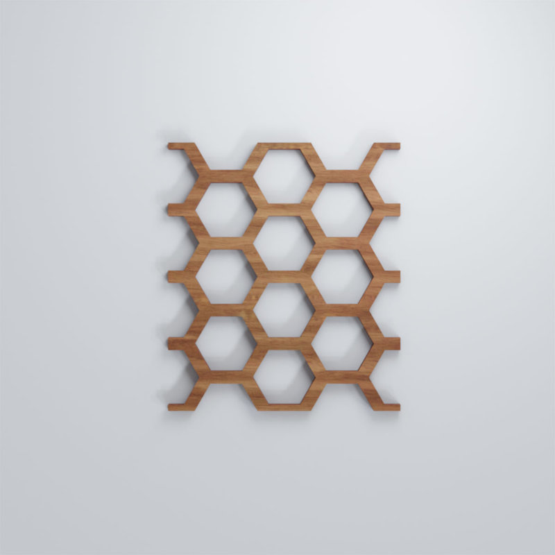 Panneaux muraux Westmore, Noyer, H 7 3/8 po x l 4 7/8 po x P 3/8 po