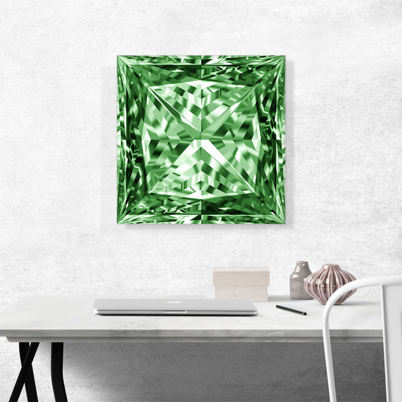 «Green Princess», impression sur toile tendue, H 18 po x l 18 po x 1,5 po