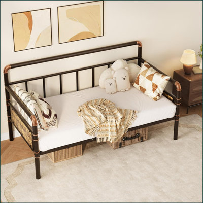 Metal Daybed Frame Twin Size,Heavy Duty Metal Twin Bed Frame,Daybed for Living Room Bedroom Guest Room by Williston Forge