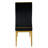 Faux Leather Upholstered Dining Chair with Stainless Steel Base-284142339-281860994
