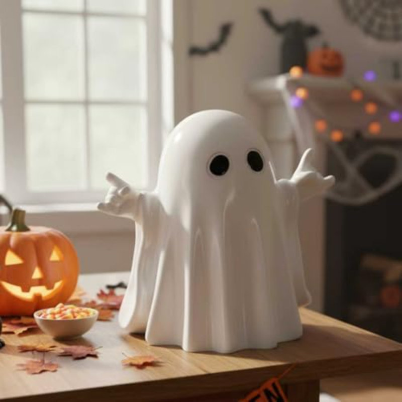 Figurine fantôme d'Halloween - statue de fantôme amusante, fantôme de roche mignon pour accessoires de table