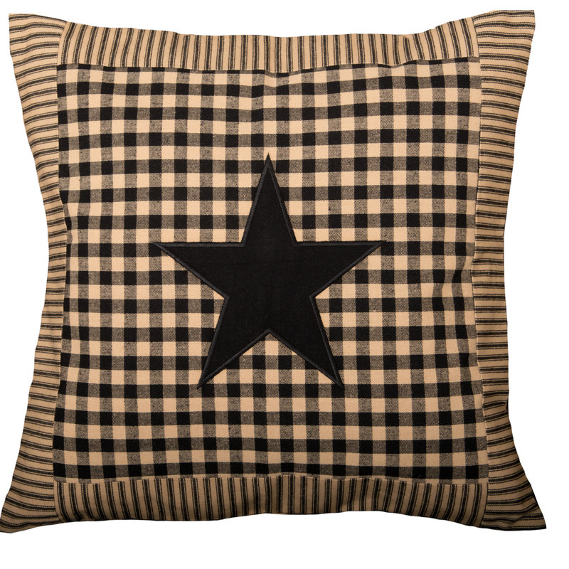 Housse de coussin Rosalind Wheeler Heritage House Star, Noir / beige