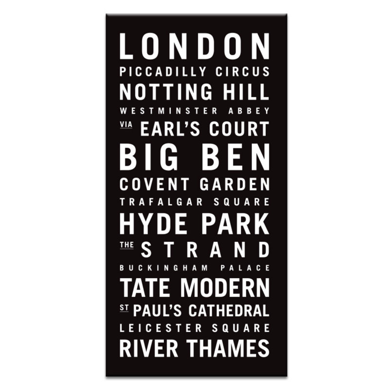 Tram Scrolls - Print on Canvas, 62.5cm H x 32.5cm W x 4.5cm D