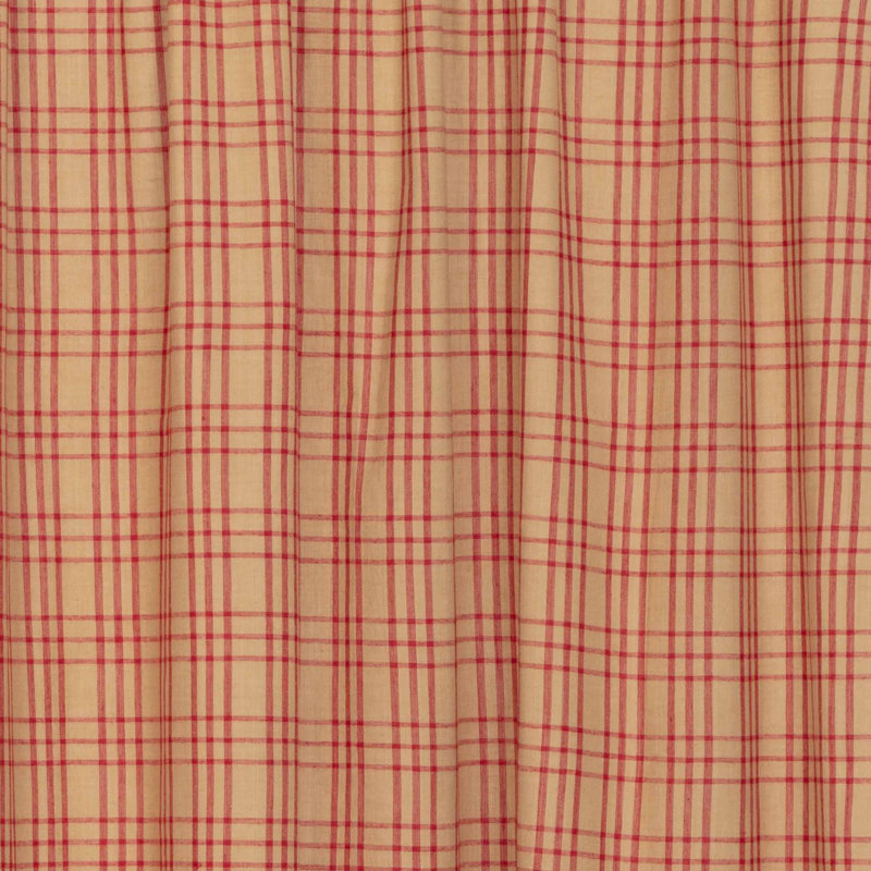 Paire de rideaux obscurcissant avec passe-tringle Surikova, Rouge / noir charbon, L 40 po x L 84 po