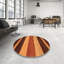 Tapis contemporain brun / orange / jaune-1337286680