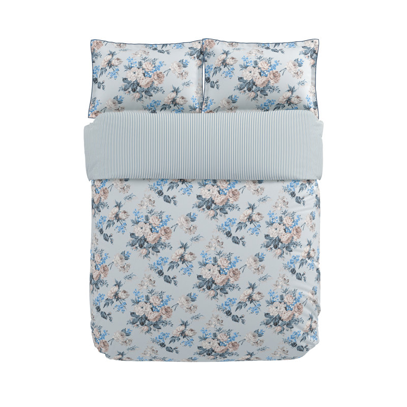 Delphine Cotton Duvet Cover Set, Single Duvet Cover + 1 Pillowcase