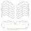 Ensemble de 2 bibliothèques combinées pour économiser de l'espace et une bibliothèque d'angle de 55 cm plus 80 cm de longueur pour l'option, 2 bibliothèques de groupe en forme de L x 1 + bibliothèque en forme de I x 1-133701665