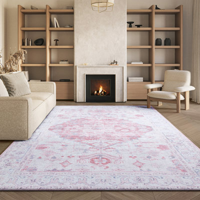 Tapis oriental beige / rouille