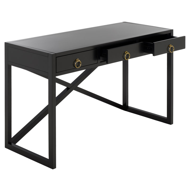 Bureau 3 tiroirs Sadie, Black