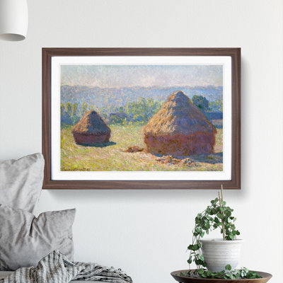 Haystacks Vol.1 by Claude Monet - Framed Print